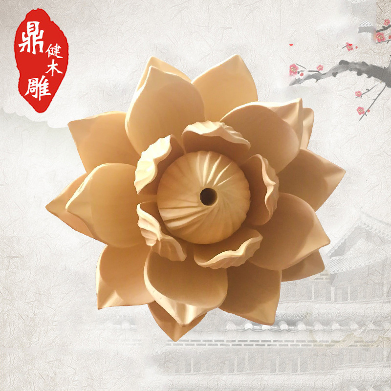 Wooden Handmade Yipindiy Boxwood Lotus Car Wood crafts
