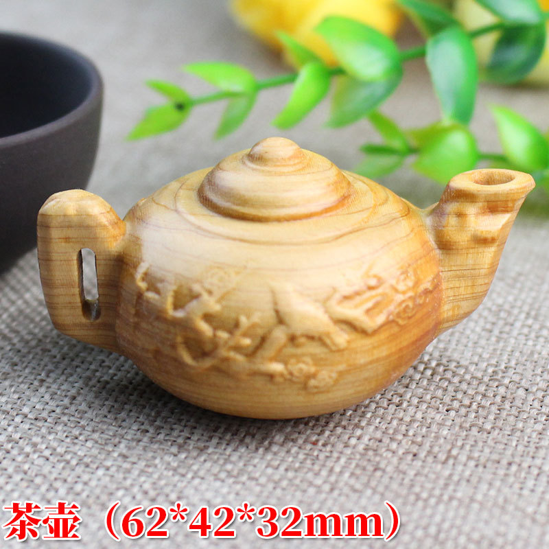 Factory Wholesale Arborvitae Hand Pieces Taihang Old Wood Crafts Travel Crafts Wood Carving Ornaments Chopsticks Gourd Elephant