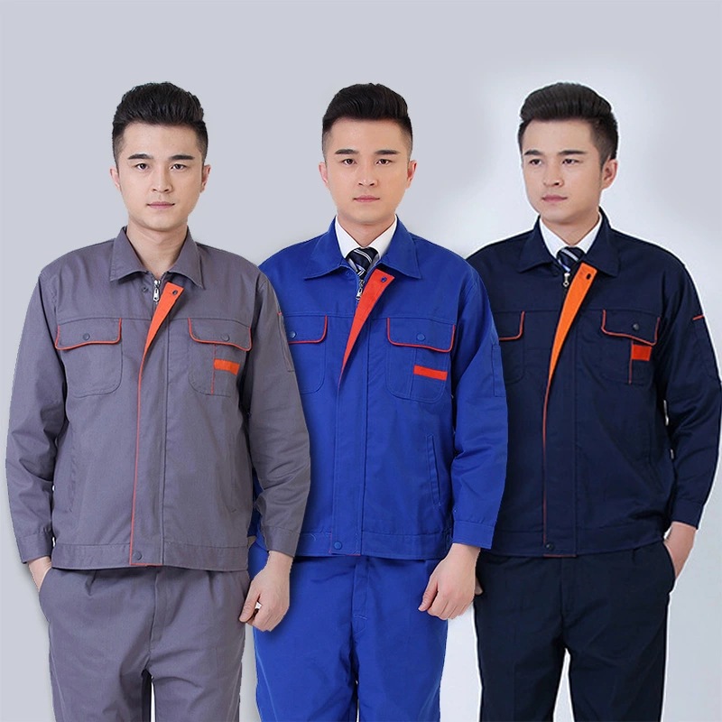 Customed Working Suit Suit Men&#039;s and Women&#039;s Engineering Auto Repair Workshop Factory Clothing Spring and Autumn Decoration Labor Protection Clothing Long Sleeve Tooling