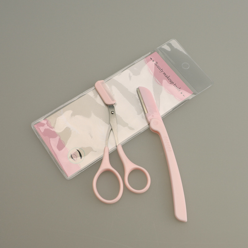 Goods EyeBrow Knife Eyebrow Trimmer Repair Eyebrow Trimmer Knife TwoPiece Set Beauty Tools Eyebrow Scraping Tool Set