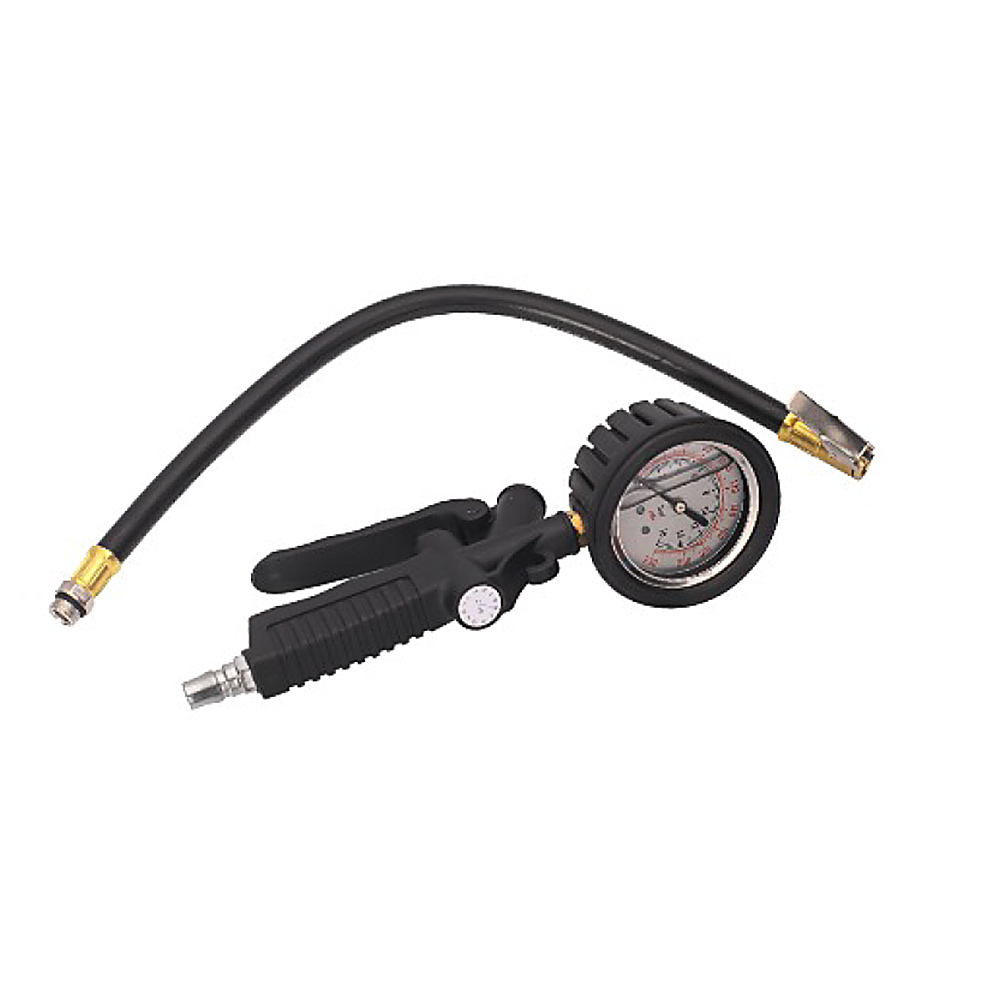 Metal tool tire pressure gauge