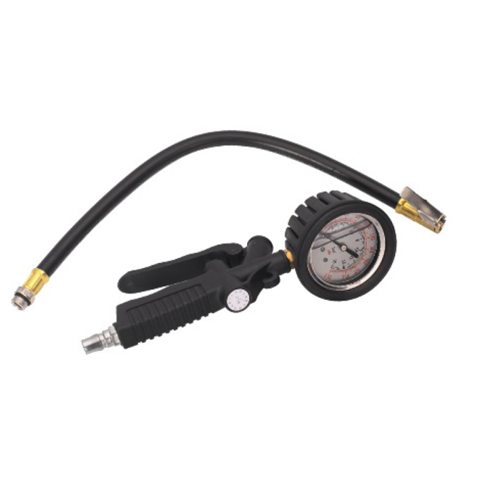 Metal tool tire pressure gauge