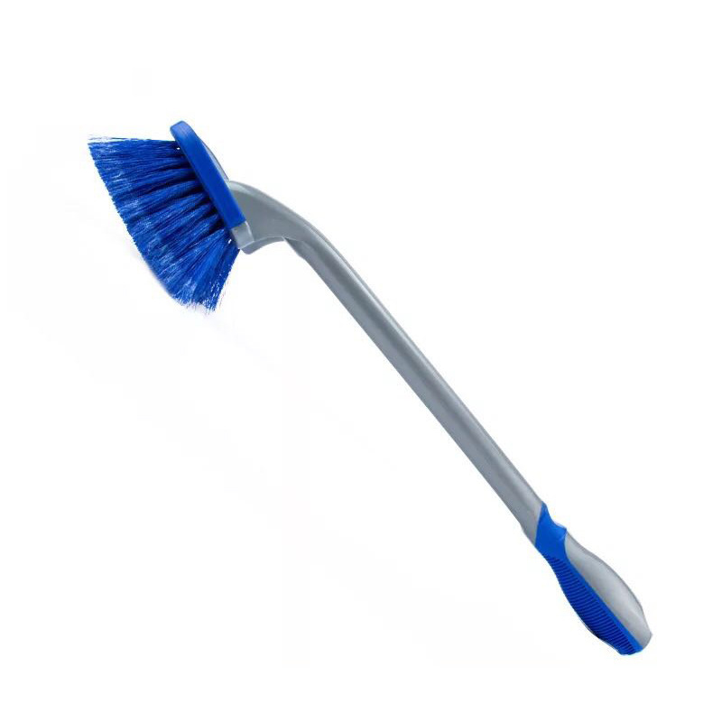 Car Cleaning Brush Household Car Wash Beauty Maintenance Steel Ring Brush Car Tire Cleaning Tool Long-Handled Brush