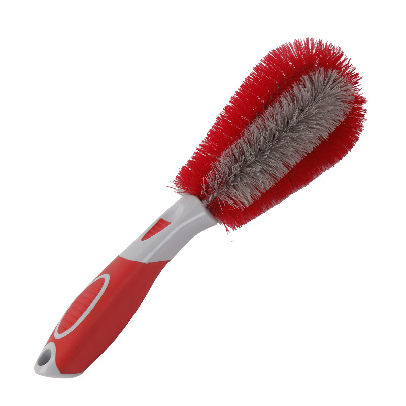 Car Wheel Brush New Multi-Functional Tire Cleaning Sponge Brush Non-Slip Handle Tire Steel Rim Car Washing Tools
