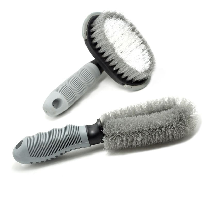 Car Wash Hub Brush Long-Handled Tire Brush Cleaning Tools Car Tire Brush Special Strength Decontamination Brush