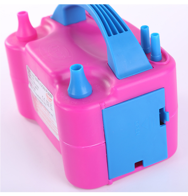 73005 Electric Tire Pump Double Hole Blowing Balloons Machine Air Pump Portable Devices Pumping Ball Tool Household Inflatable