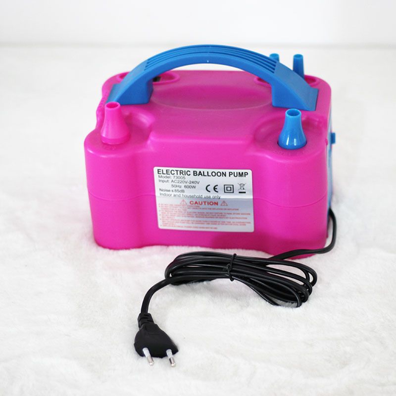 73005 Electric Tire Pump Double Hole Blowing Balloons Machine Air Pump Portable Devices Pumping Ball Tool Household Inflatable