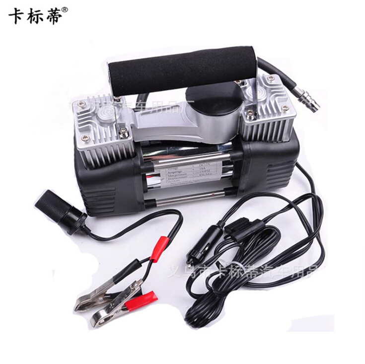 Automotive dual cylinder pneumatic pump 12 v on - board tire charging pump emergency tool 102-7