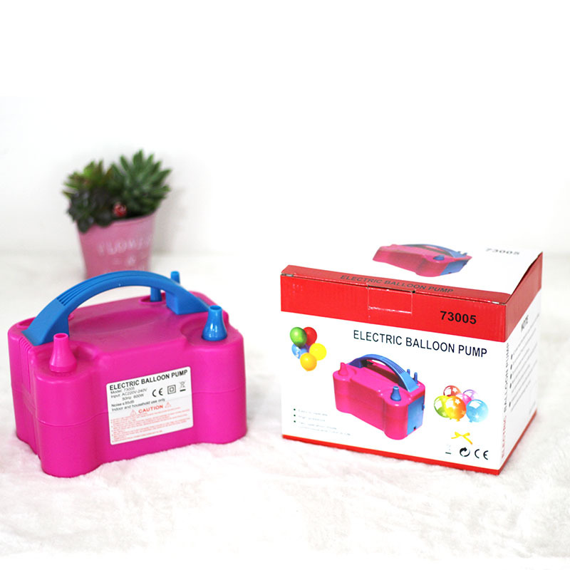 Electric Tire Pump Double Hole Blowing Balloons Machine Air Pump Portable Devices Pumping Ball Tool Household Inflatable