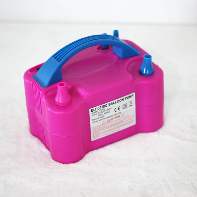 Electric Tire Pump Double Hole Blowing Balloons Machine Air Pump Portable Devices Pumping Ball Tool Household Inflatable