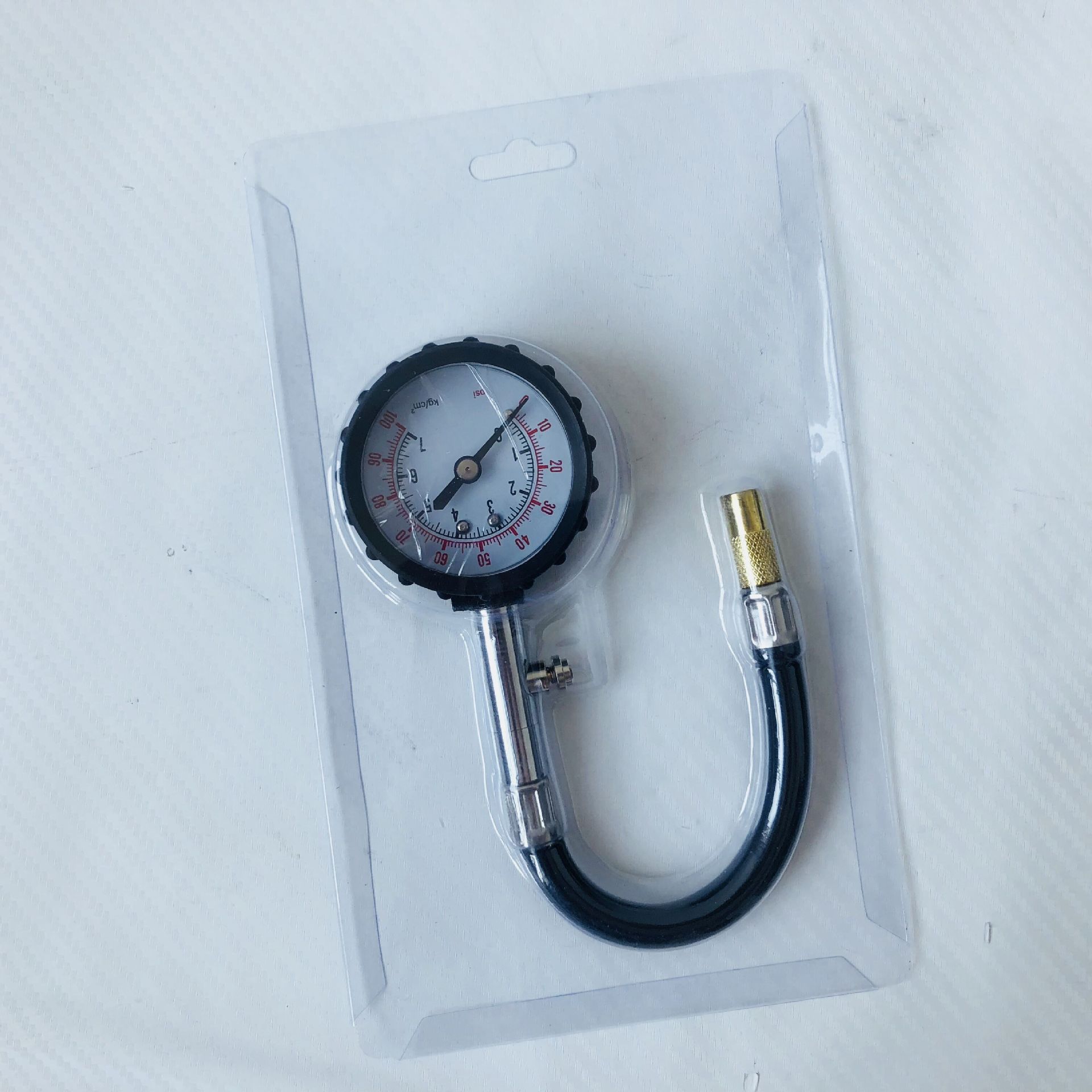 Automobile hose tire pressure gauge Automobile tire pressure measurement tool Automobile tire pressure gauge with air relief