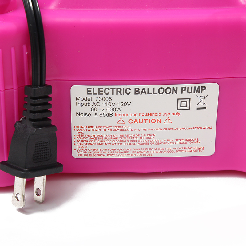 Cross-Border New Arrival American Standard Electric Tire Pump Blowing Balloons Air Pump Electric Inflator Pumping Ball Tool Balloon Machine
