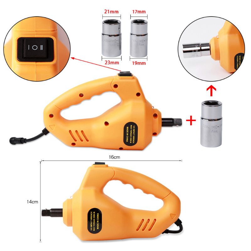 Auto emergency equipment 12V auto jack tool set Electric quick removal tire tool set