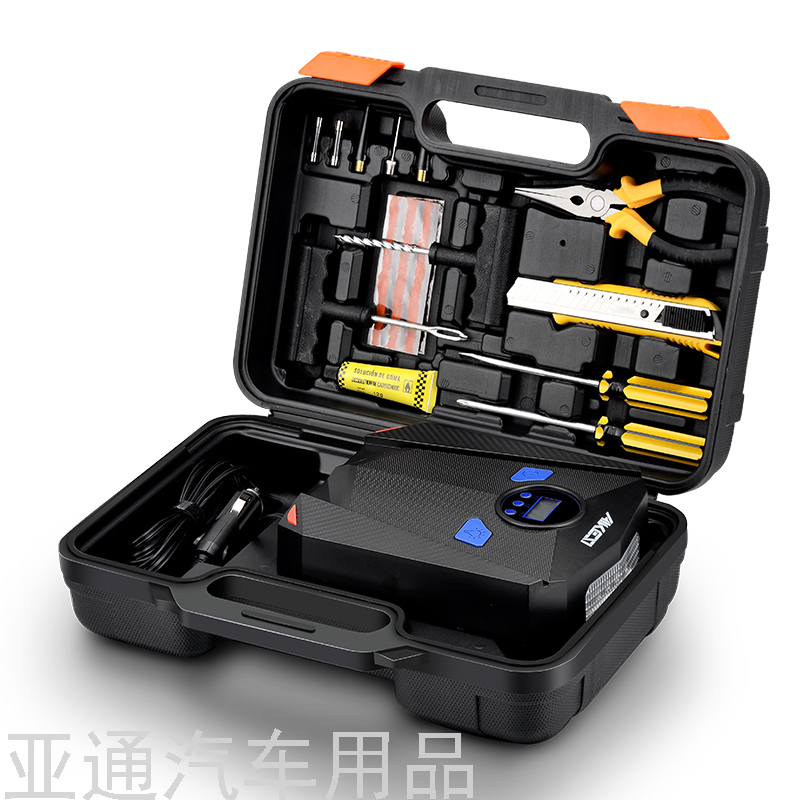 Tire Inflatable Stick Set with Tools Export 12V Automobile Air Pump Display Air Pump