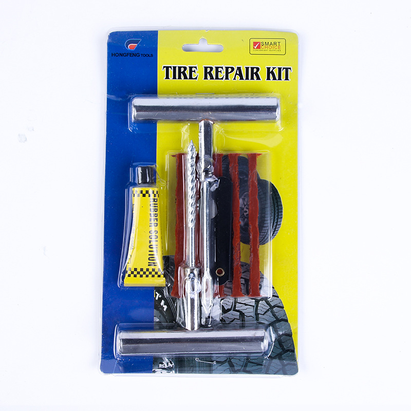 Auto tire repair kit 6 pieces repair kit Auto motorcycle stainless steel tire repair kit