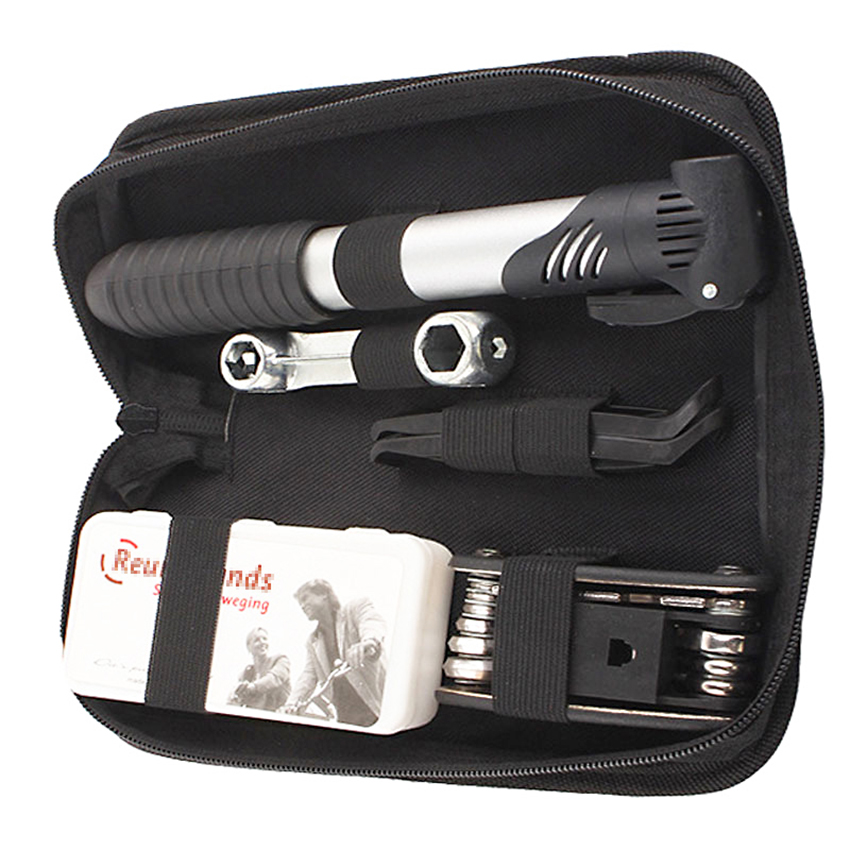 Bicycle Tyre Mending Tools Package Set Cycling Bag Tire Repair Tire Pump Set Combination Bicycle Fixture and Fitting