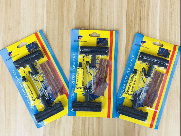 Portable automobile vacuum tire repair needle glue multifunctional repair tool repair kit manual package