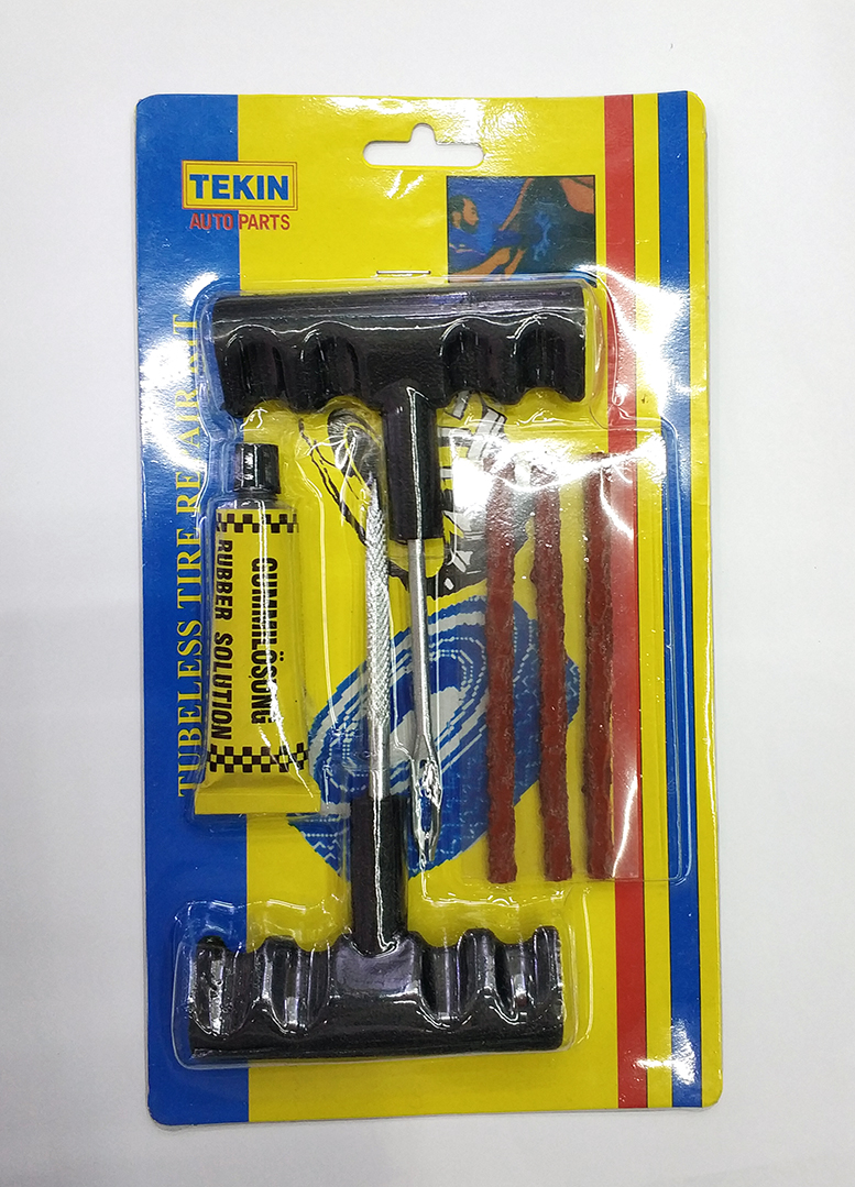 Auto emergency repair tool tire repair tool set of 6 sets of auto tire repair tool rubber strip