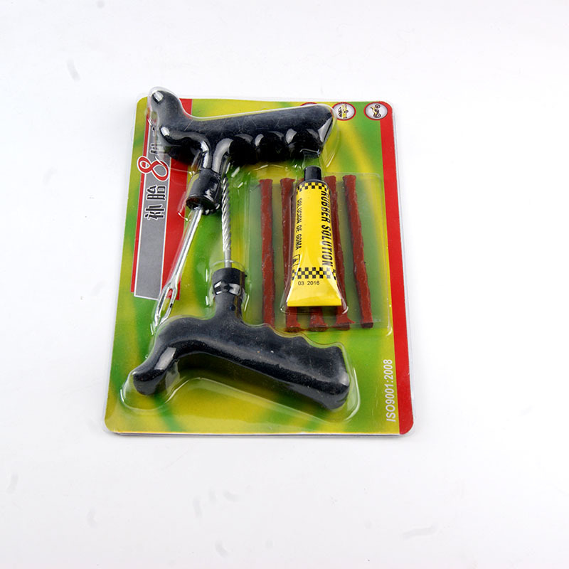 8Pc Car Tire Repair Tool Set Vacuum Tire Burst Repair Glue Tire Repair Strip Emergency Supplies