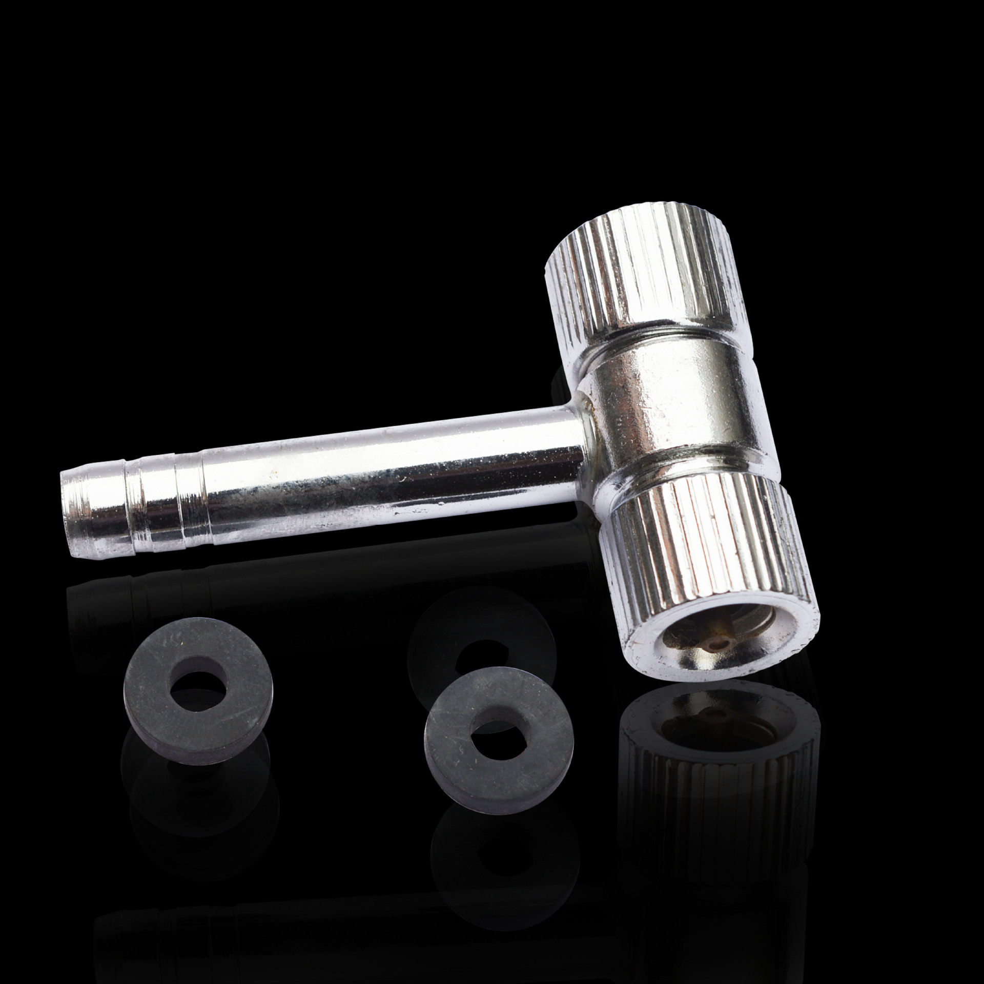 Durable T-Type Double-Headed Inflatable Nozzle Motorcycle Electric Bicycle T-Type Bulging Mouth Inflatable Rod Tire Repair Tool
