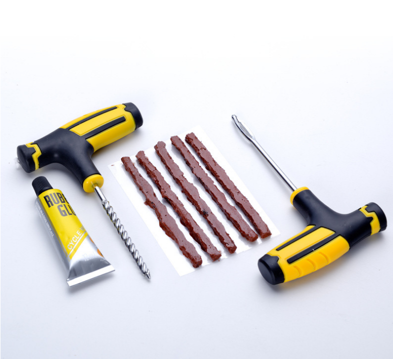 Car Tire Repairing Tools Set Vacuum Tire Motorcycle Electric Vehicle Special Emergency Strip Artifact