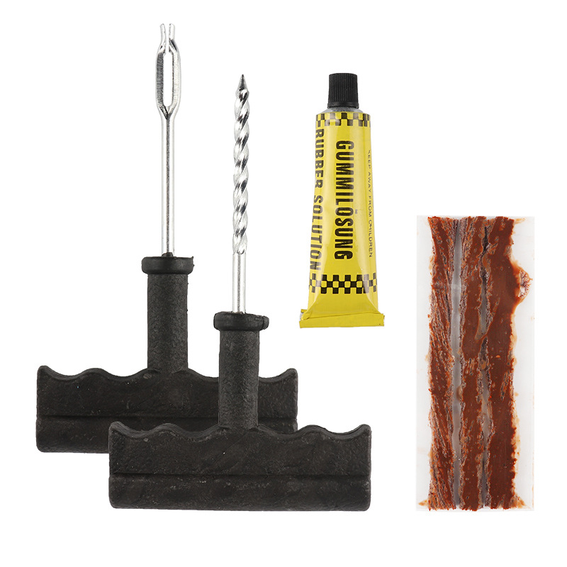 Car Tire Tire Repairing Tools Set-Piece Set Small Outdoor Emergency Motorcycle Vacuum Fast Repair Large
