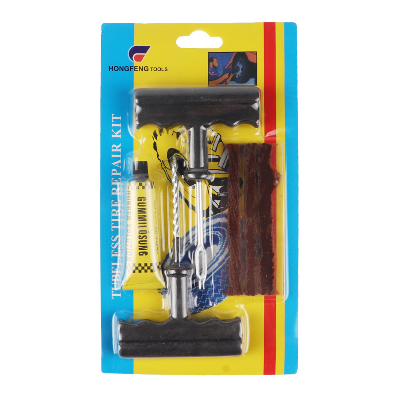 Car Tire Tire Repairing Tools Set-Piece Set Small Outdoor Emergency Motorcycle Vacuum Fast Repair Large
