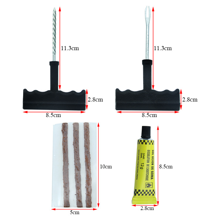 COCKPIT Tire Repairing Tools Set Car Motorcycle Bicycle Fast Tire Repair Tool Simple Tire Repair