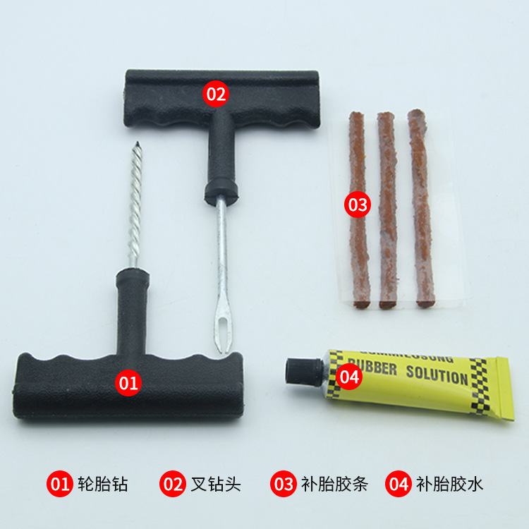 COCKPIT Tire Repairing Tools Set Car Motorcycle Bicycle Fast Tire Repair Tool Simple Tire Repair