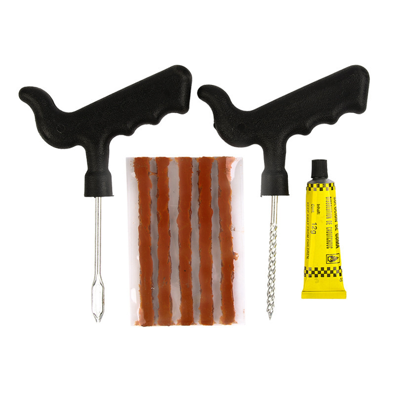 Tire Repair Tools Kit for Cars Vacuum Tire Car Motorcycle Electric Car Tire Fast Tire Repairing Tools Set 8-Piece Set