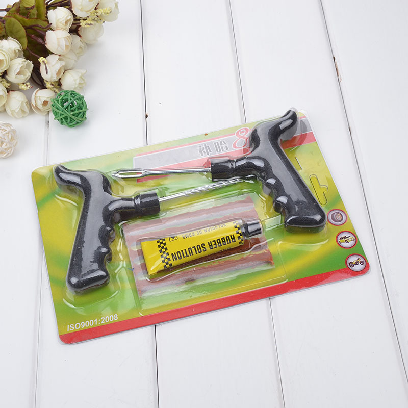 Tire Repair Tools Kit for Cars Vacuum Tire Car Motorcycle Electric Car Tire Fast Tire Repairing Tools Set 8-Piece Set