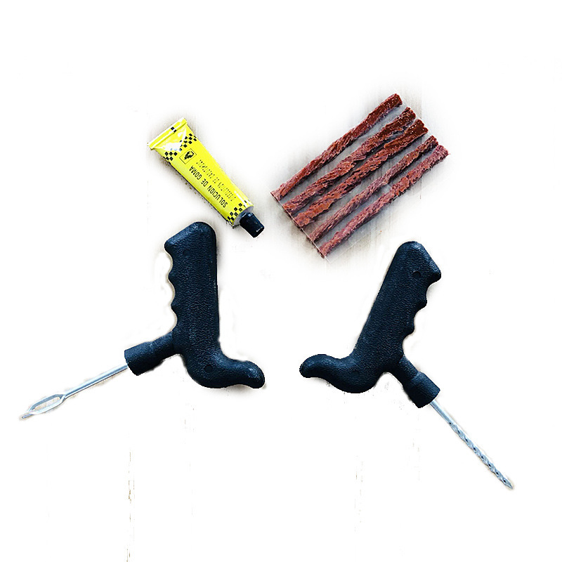 Tire Repair Tools Kit for Cars Vacuum Tire Car Motorcycle Electric Car Tire Fast Tire Repairing Tools Set 8-Piece Set