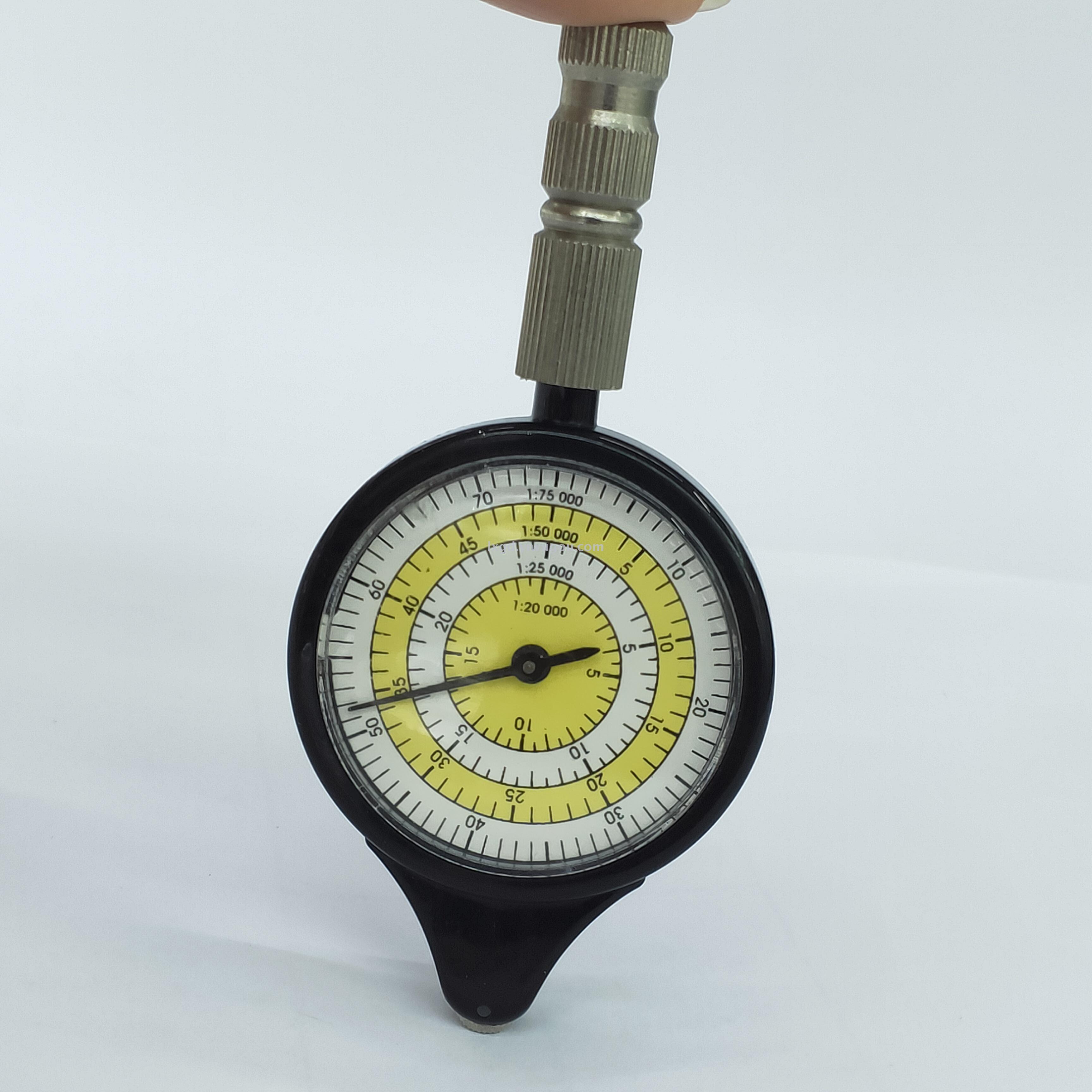 LX-3 White Yellow Map Rangefinder Odometer Compass Multifunction Measuring Instrument Outdoor Camping Compass