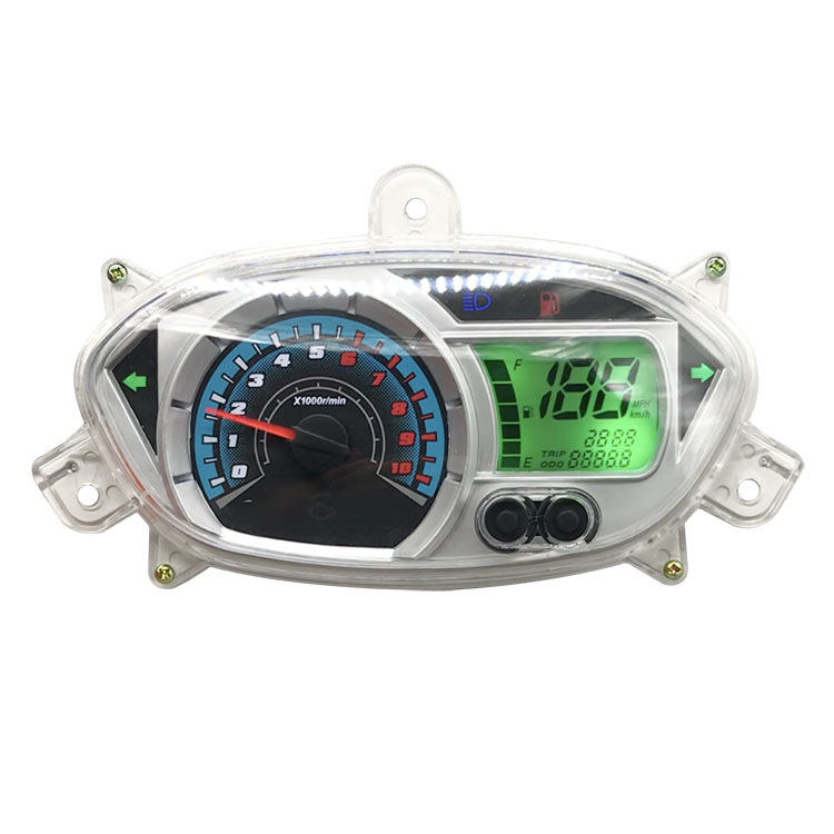 Motorcycle Accessories Odometer Flower Wedding Blessed Smart Grids Code Meter Modified Instrument Electronic LCD Watch