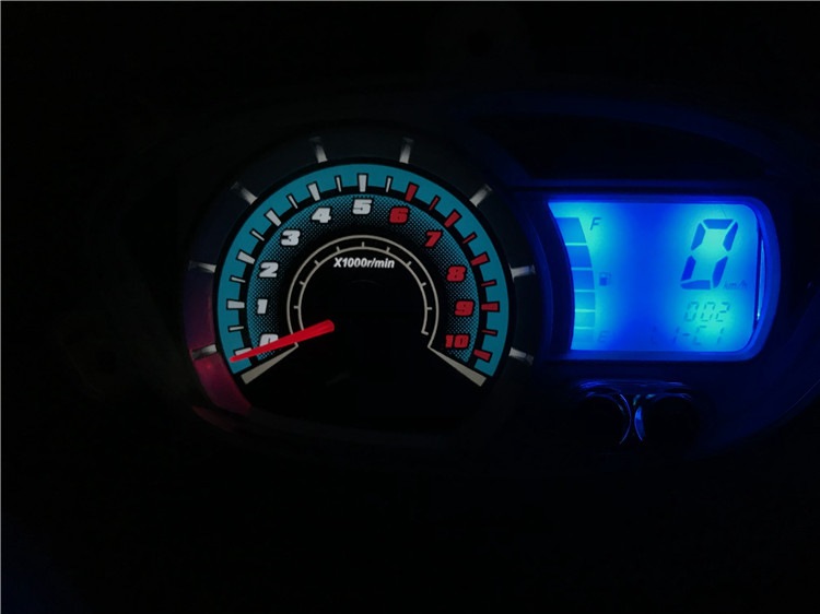 Motorcycle Accessories Odometer Flower Wedding Blessed Smart Grids Code Meter Modified Instrument Electronic LCD Watch