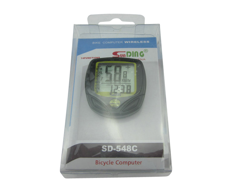 Sunding Speed Recorder Waterproof Wireless Stopwatch Odometer Bicycle Code Meter 548C Manual Code Meter Cycling