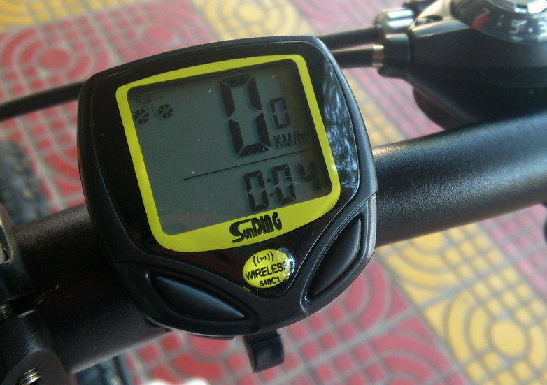 Sunding Speed Recorder Waterproof Wireless Stopwatch Odometer Bicycle Code Meter 548C Manual Code Meter Cycling