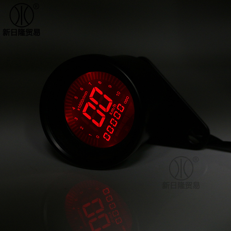 Motorcycle Retro Modified Instrument LED LCD Odometer Motorcycle Instrument LCD Odometer Meter