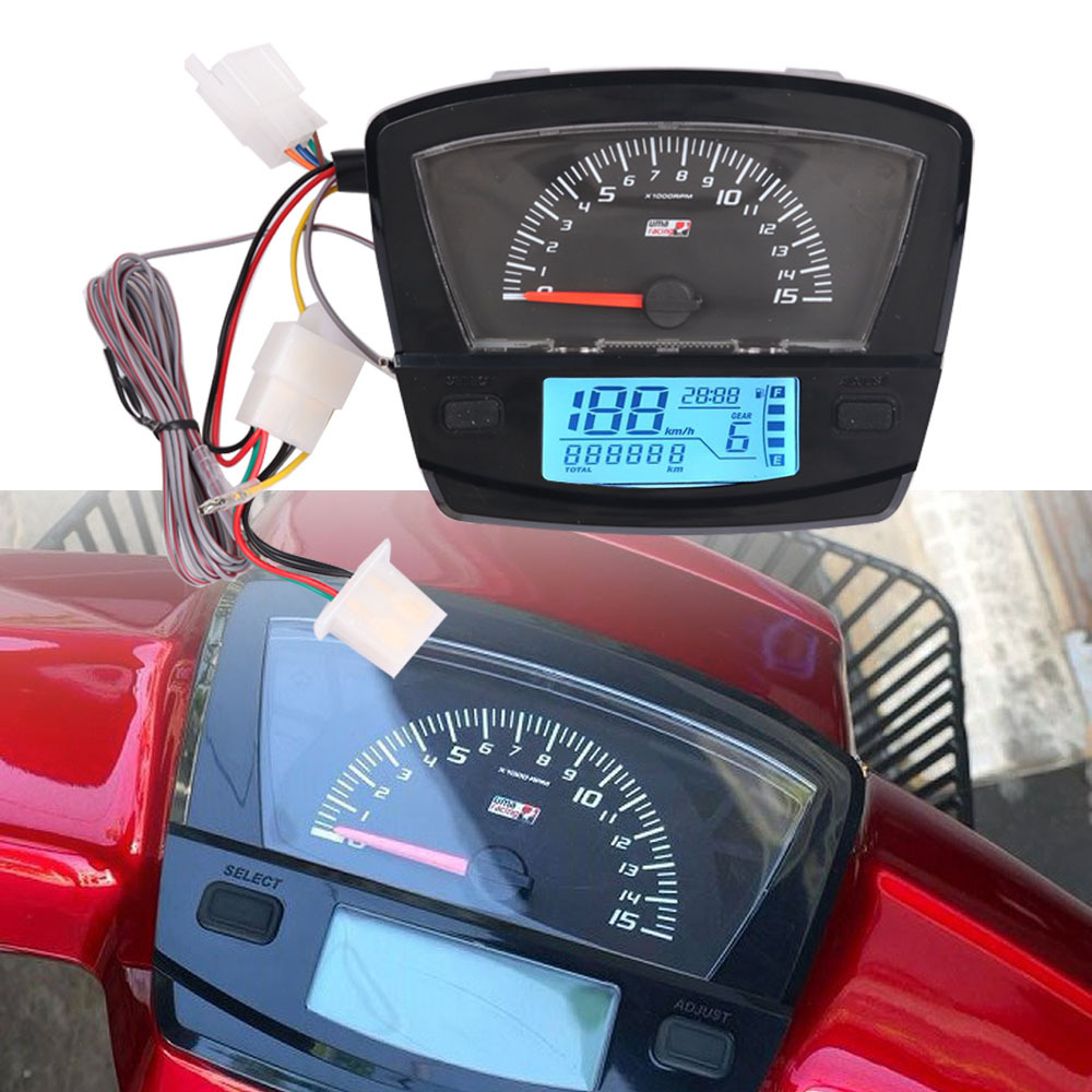 Cross-Border Hot Selling Motorcycle Modified LCD Digital Meter Waterproof Odometer Tachometer for Honda EX5
