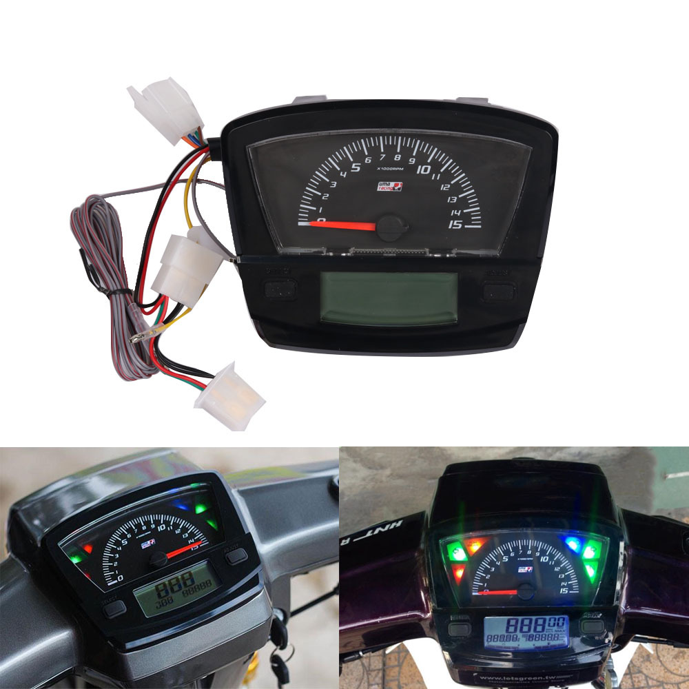 Cross-Border Hot Selling Motorcycle Modified LCD Digital Meter Waterproof Odometer Tachometer for Honda EX5
