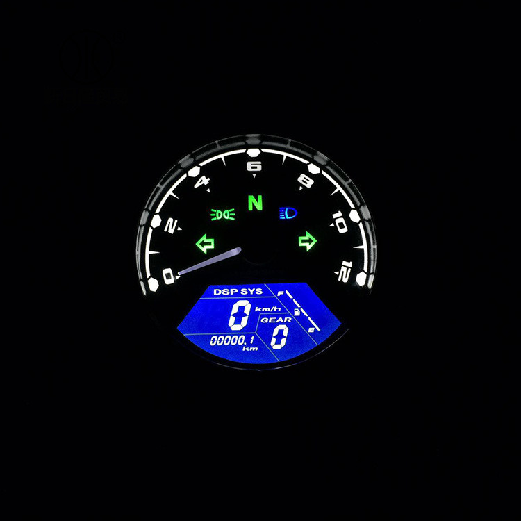 Motorcycle Modified Instrument Baboon LCD Meters Motorcycle Odometer Tachometer Speed Meter LCD Oil Meter
