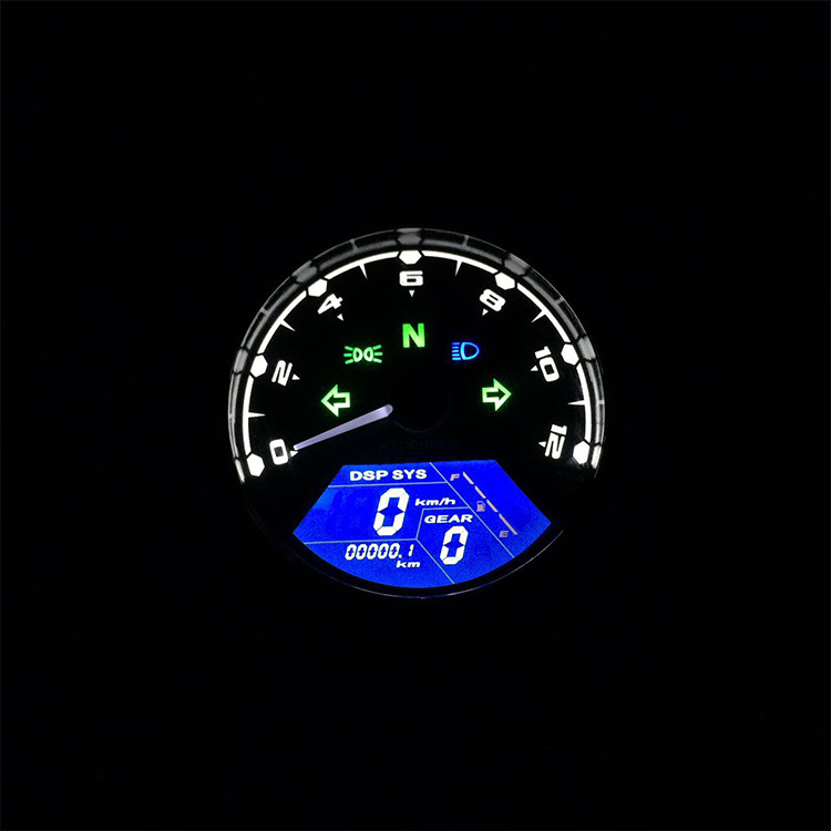 Motorcycle Modified Instrument Baboon LCD Meters Motorcycle Odometer Tachometer Speed Meter LCD Oil Meter