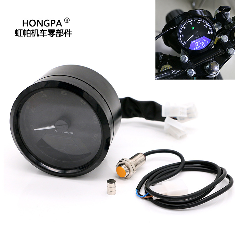 Motorcycle Modified Instrument Baboon LCD Meters Motorcycle Odometer Tachometer Speed Meter LCD Oil Meter