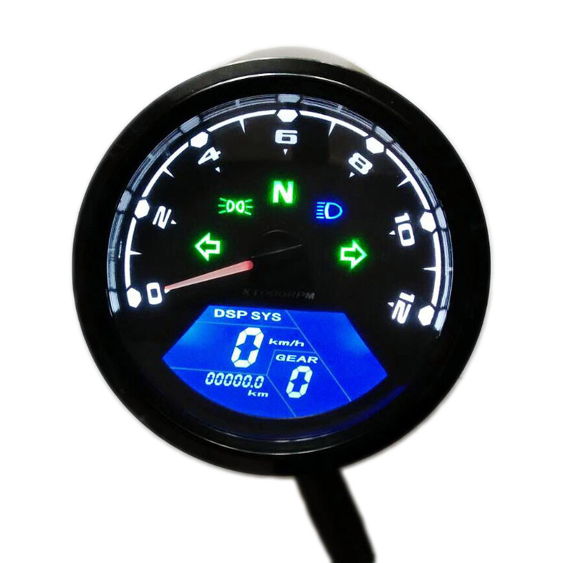 Motorcycle Meter Baboon LCD Meters Motorcycle Odometer Tachometer Speed Meter LCD Oil Meter