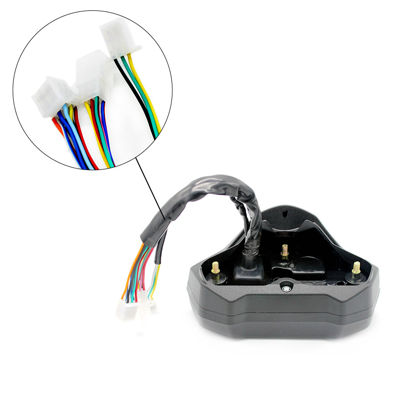 Monkey LCD Meters 12V Applicable Motorcycle Modified Speed Odometer Tachometer Liquid Crystal 2-4 Cylinder Speedometer