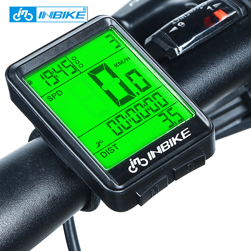 Inbike Cross-Border E-Commerce English Bicycle Speed Meter Wireless Mountain Bike Velometer Bicycle Odometer
