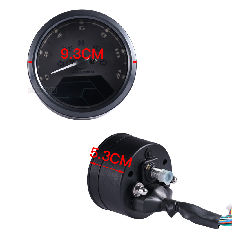 Motorcycle Meter Baboon LCD Meters Motorcycle Odometer Tachometer Speed Meter LCD Meter