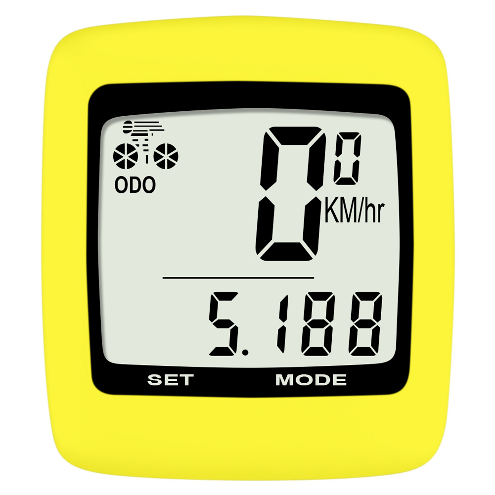 Luminous Anti-Interference Bicycle Stopwatch Bicycle Code Meter Wireless Odometer Counter with Temperature Outdoor