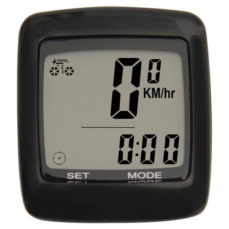 Luminous Anti-Interference Bicycle Stopwatch Bicycle Code Meter Wireless Odometer Counter with Temperature Outdoor