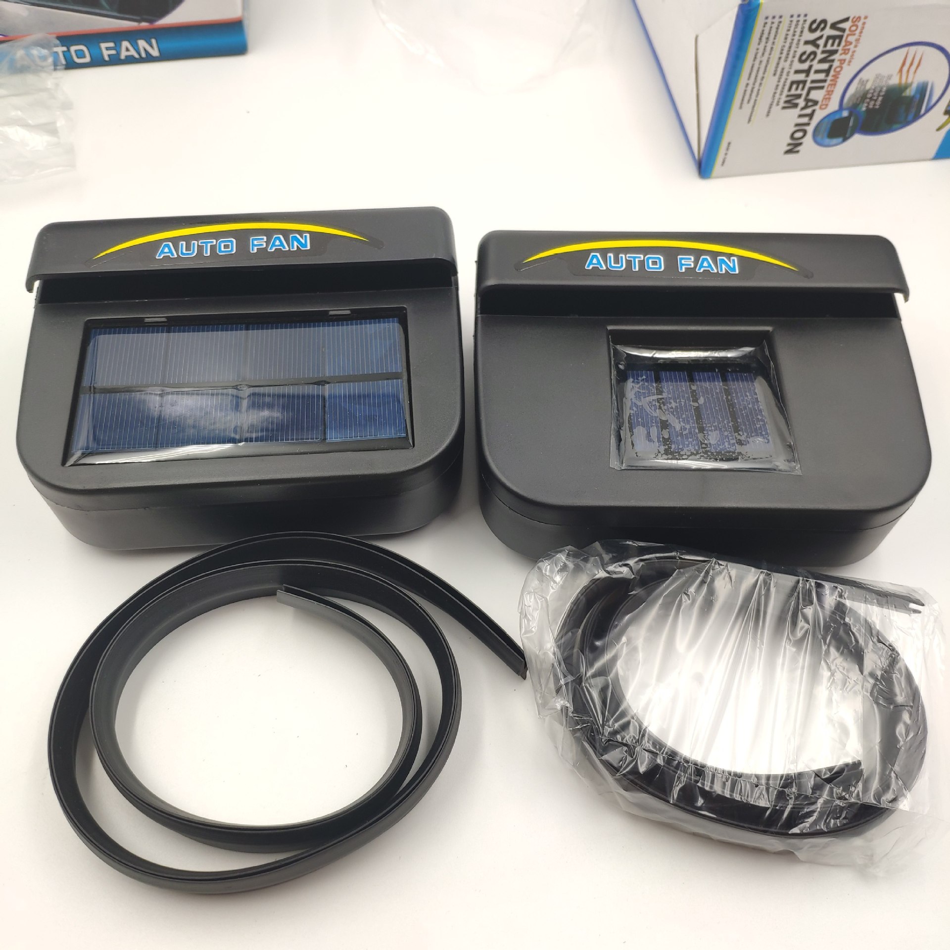 Solar Ventilator Car Ventilation Auto Fan Car Exhaust Fan Small Radiator Ventilating Fan Cooling